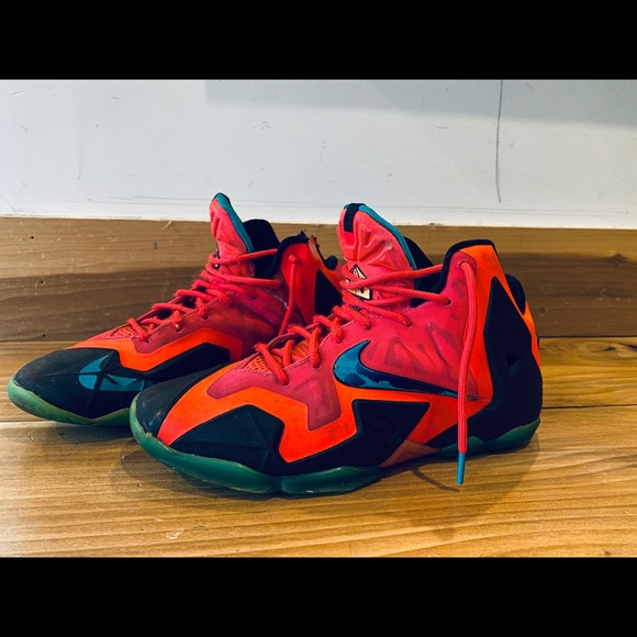 lebron 11 solar red